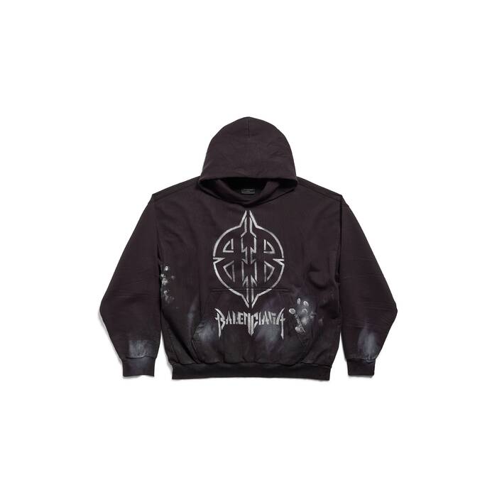 metal bb stencil hoodie medium fit