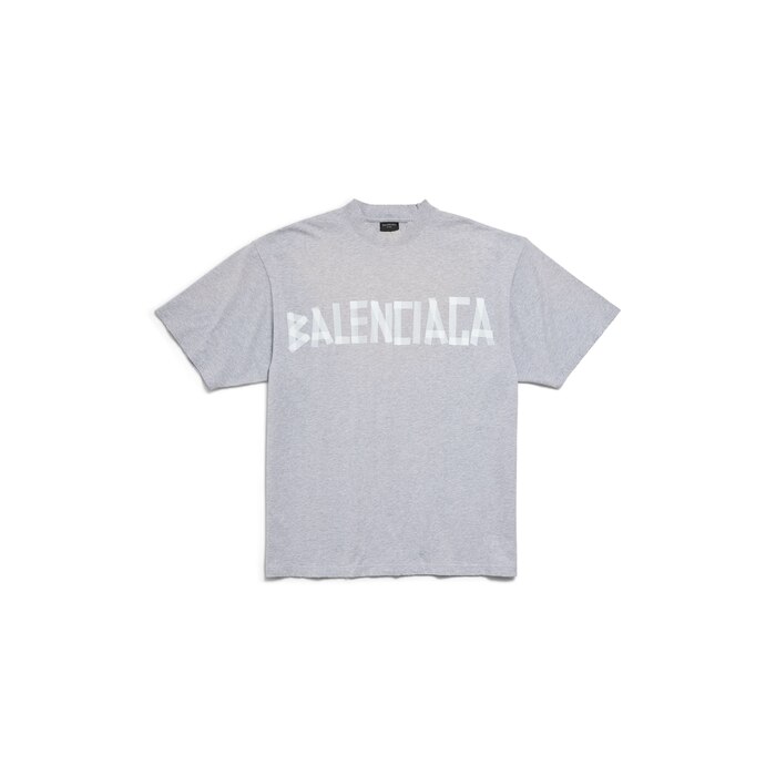 Camiseta Tape Type Medium Fit en Blanco Balenciaga ES