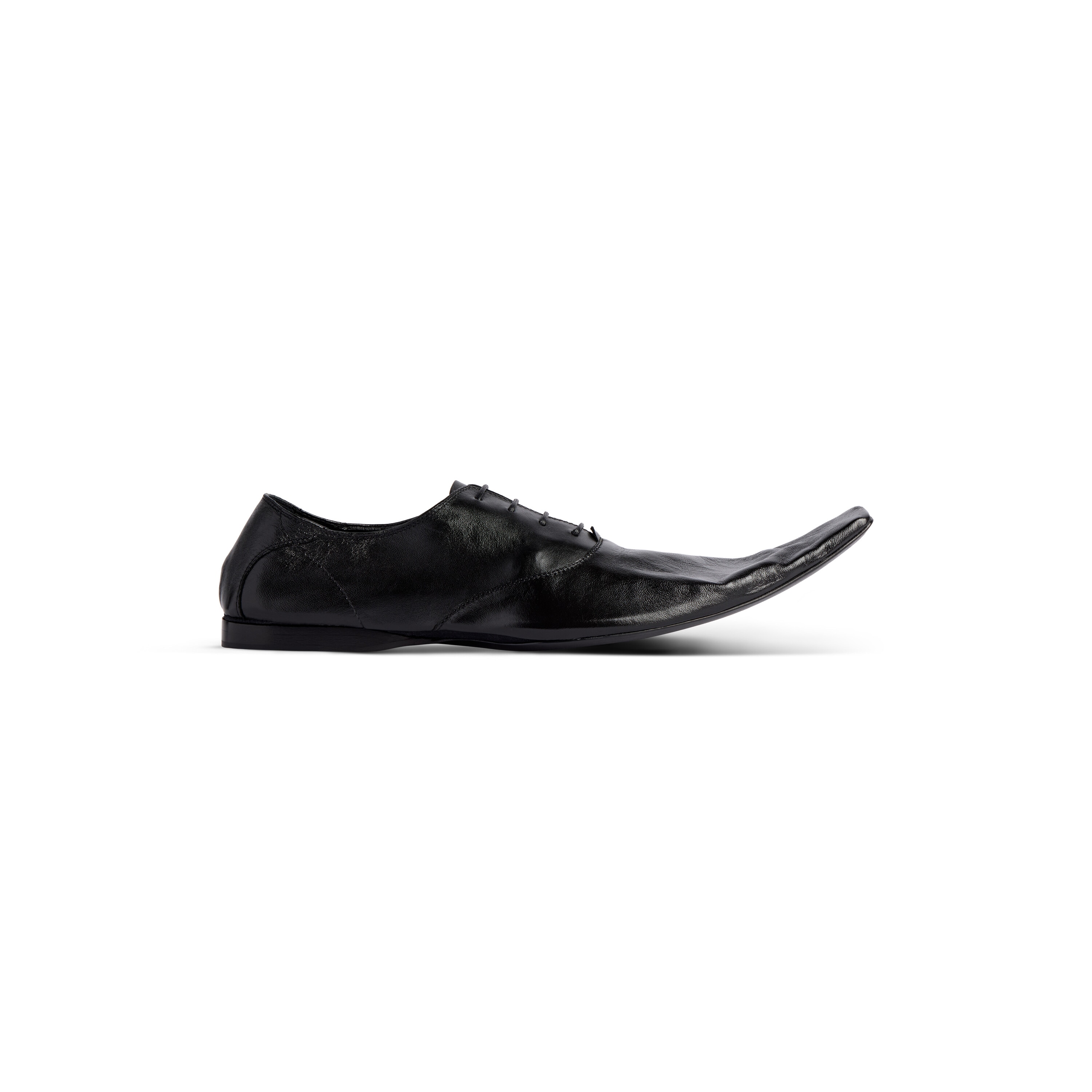 Balenciaga Ultra Soft Derby Black Man 12 Upper Goatskin Sole Calfskin Insole Lambskin Calfskin