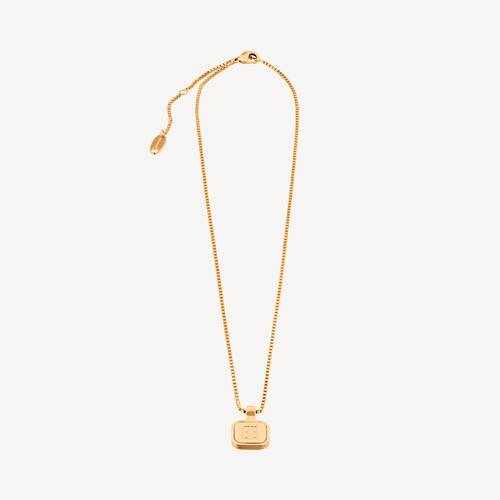 nano square long necklace