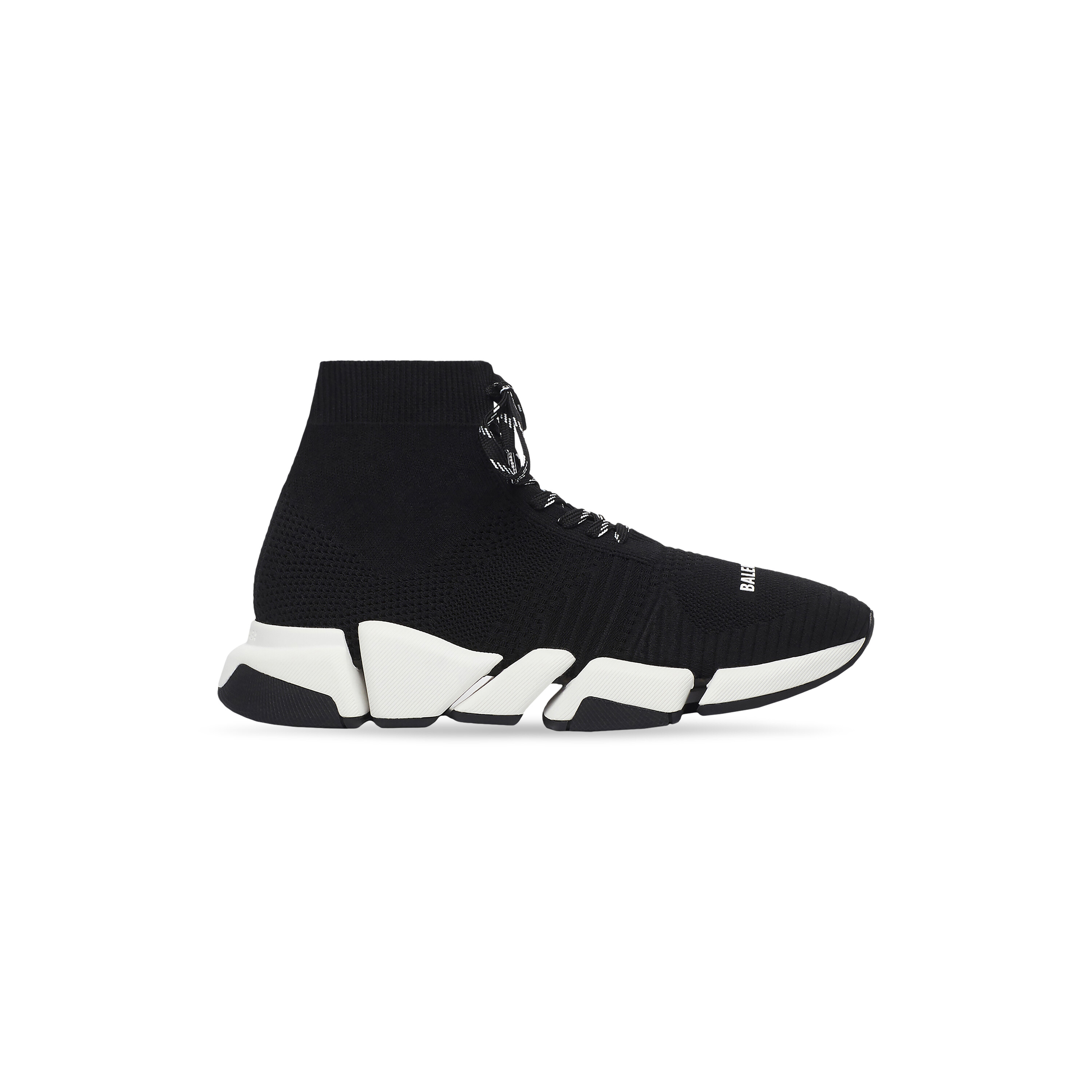 Men's Speed 2.0 Lace-up Sneaker in Black/white | Balenciaga US