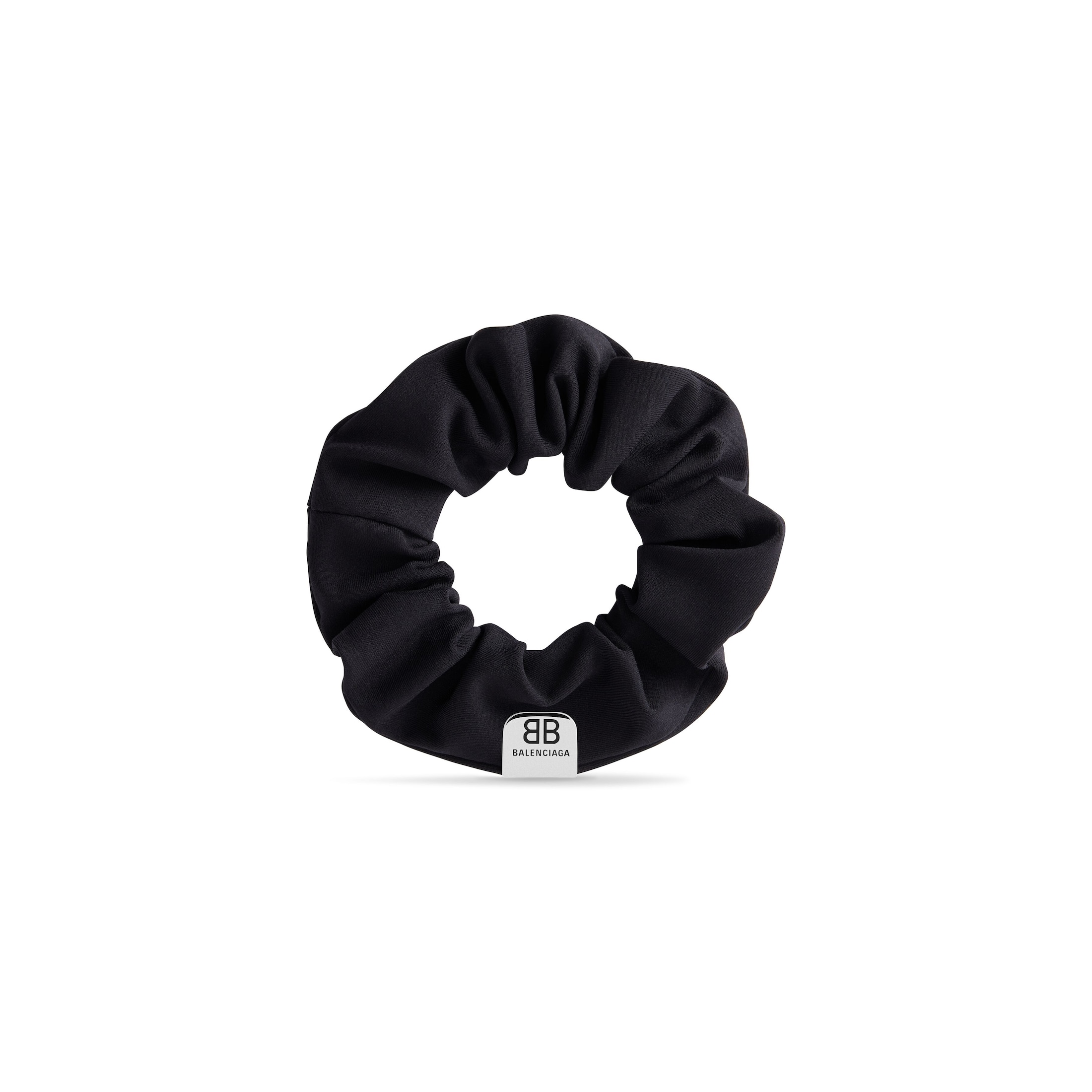 Balenciaga Holli S Scrunchie - Black - Woman - Polyamide, Elastane, Brass