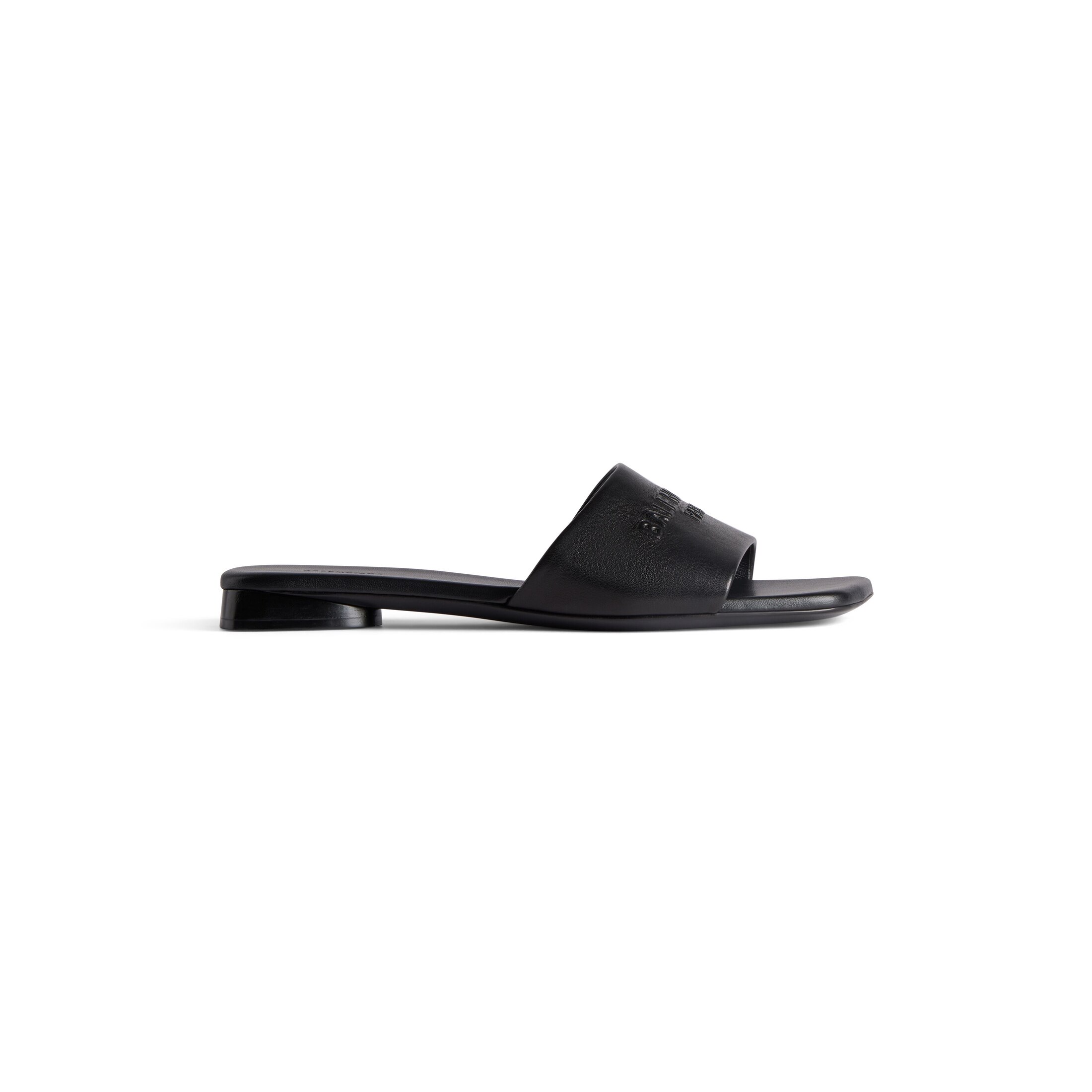 Balenciaga Duty Free Flat Sandal - Black - Woman - 41 - Lambskin