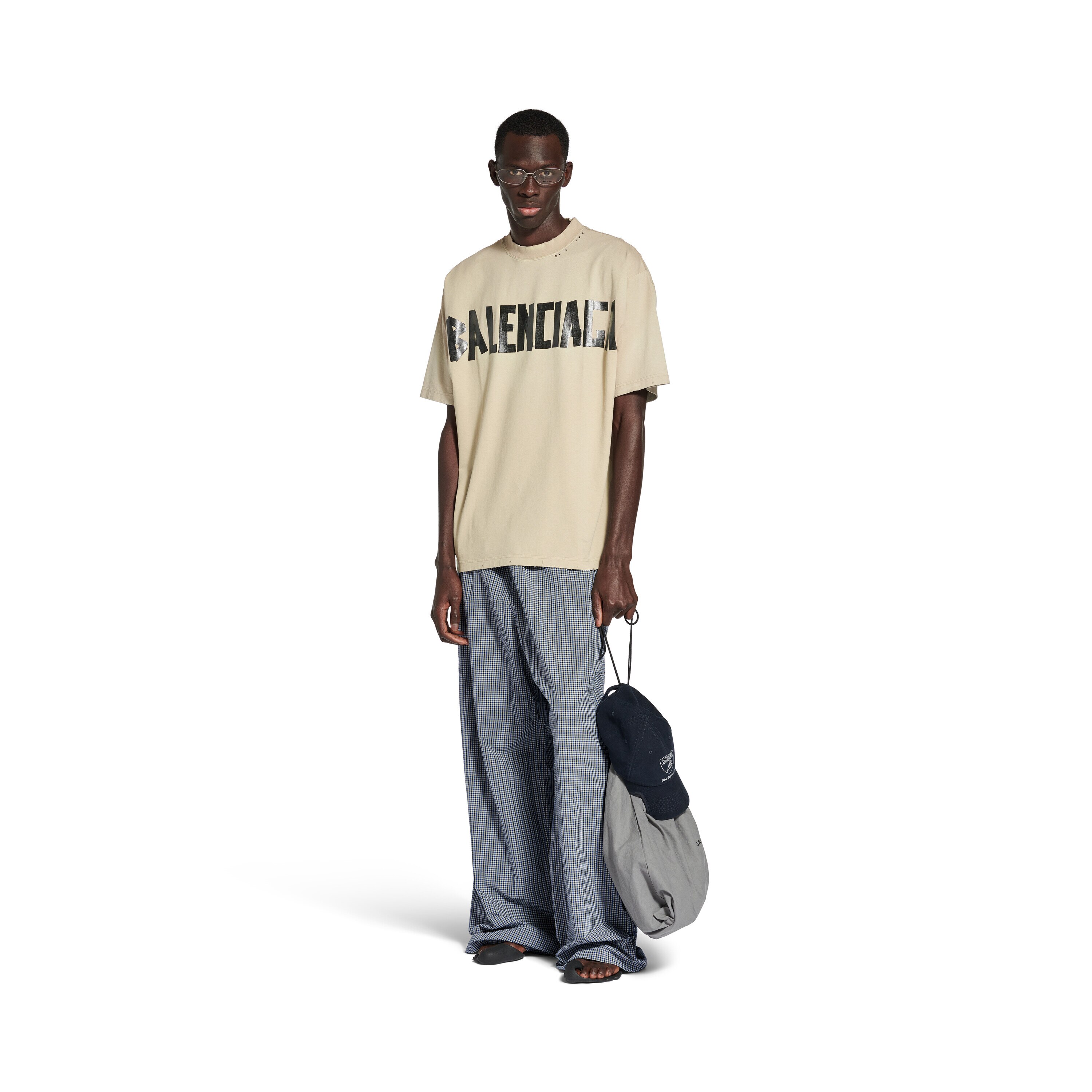 BALENCIAGA ミディアムフィット バックTシャツ 希少】BALENCIAGA バック ミディアムフィット Tシャツ