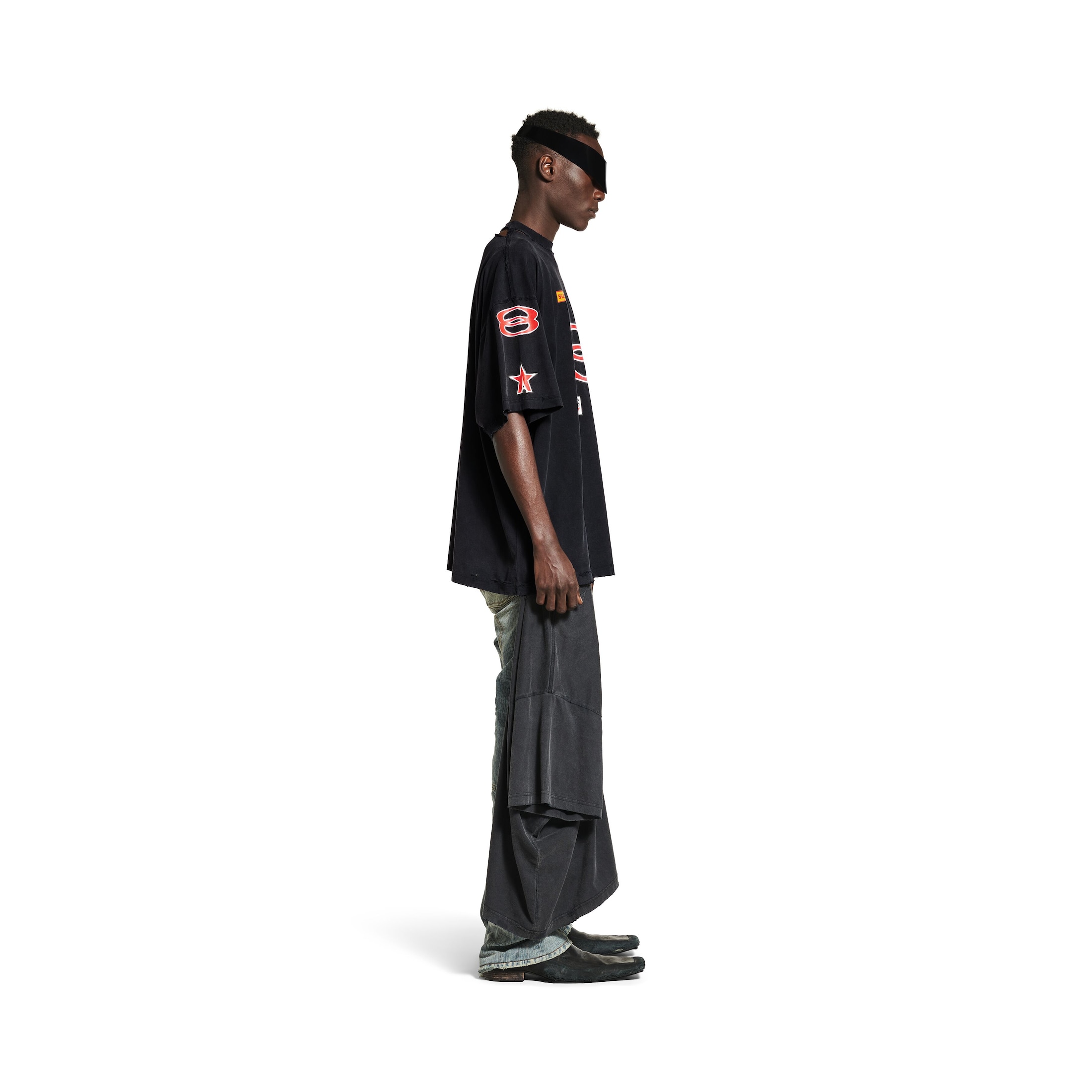 sponsor logos t-shirt oversized