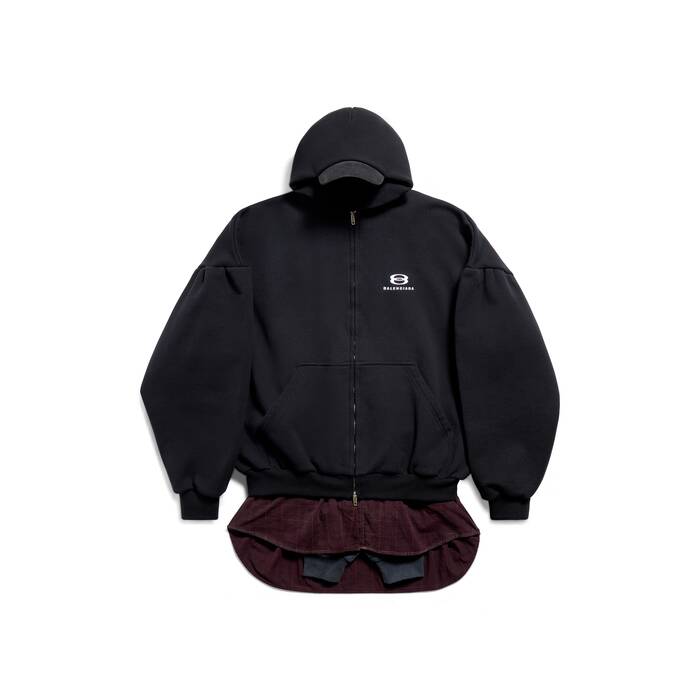 unity sports icon 오버사이즈 layered hoodie