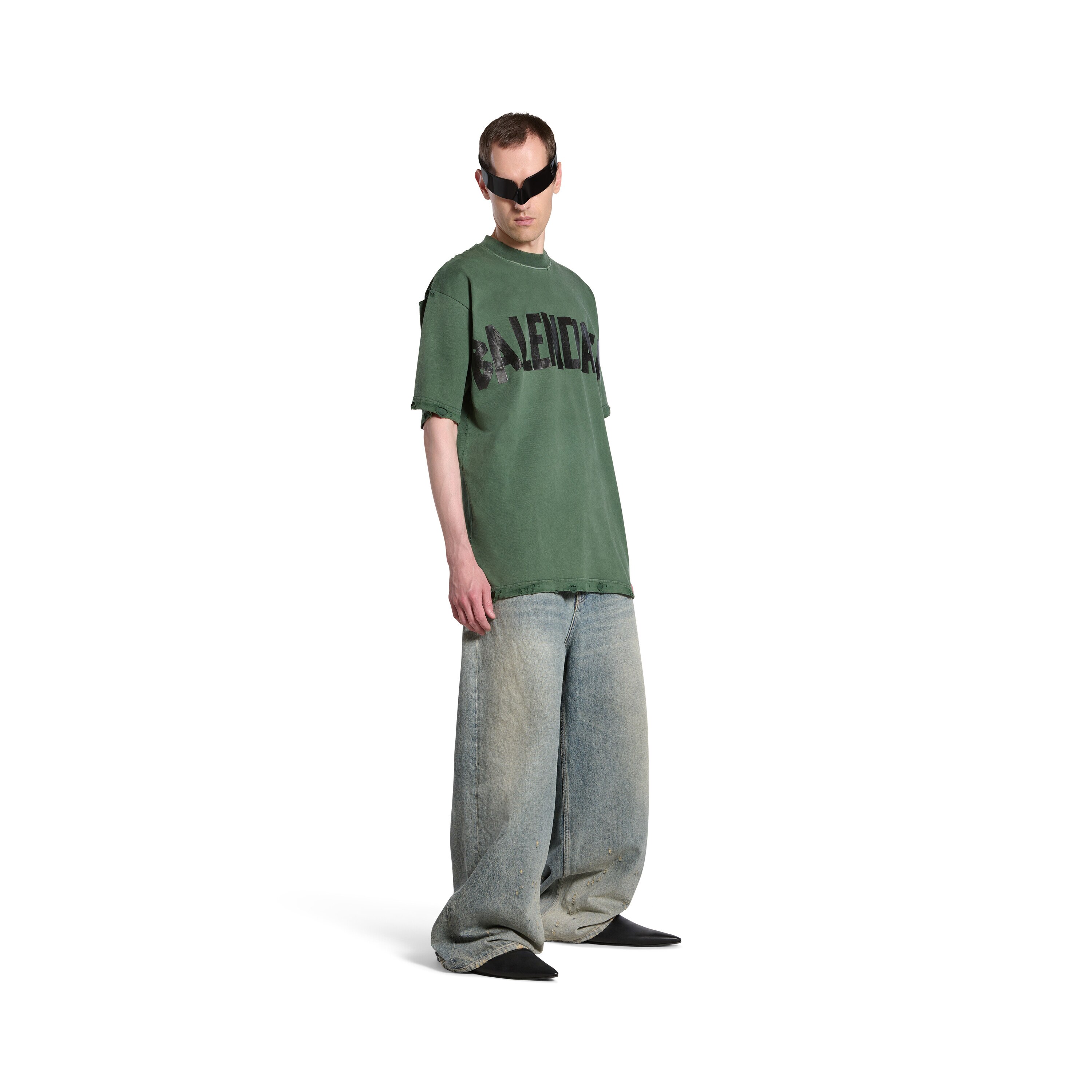 New Tape Type T shirt Medium Fit in Dark Green Balenciaga CA