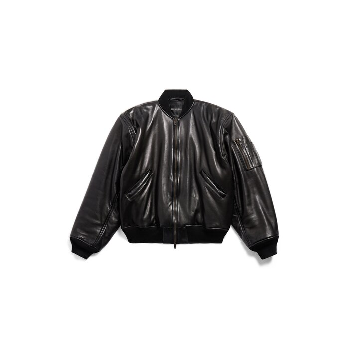 bomber leather jacket