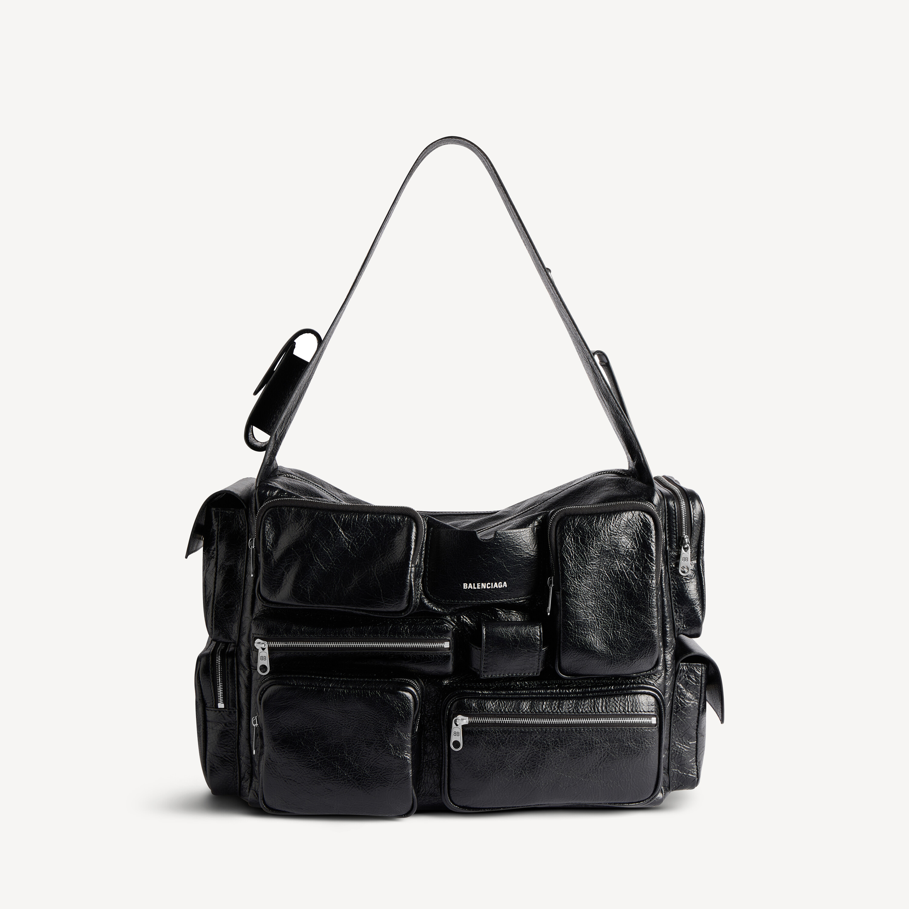 Superbusy Sling Bag Large in Black Balenciaga US