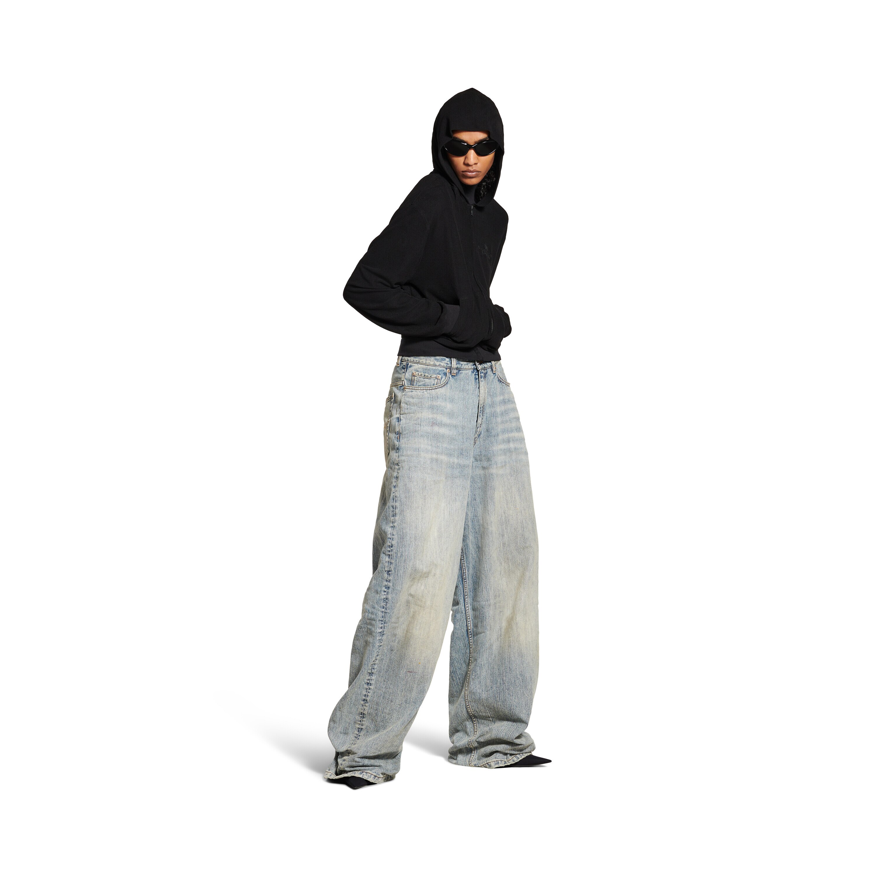 Men's Pull-up Pants in Blue