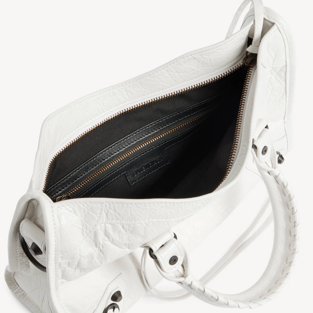 발렌시아가 여성 화이트 레 시티 스몰 백 8114422ABEK9104