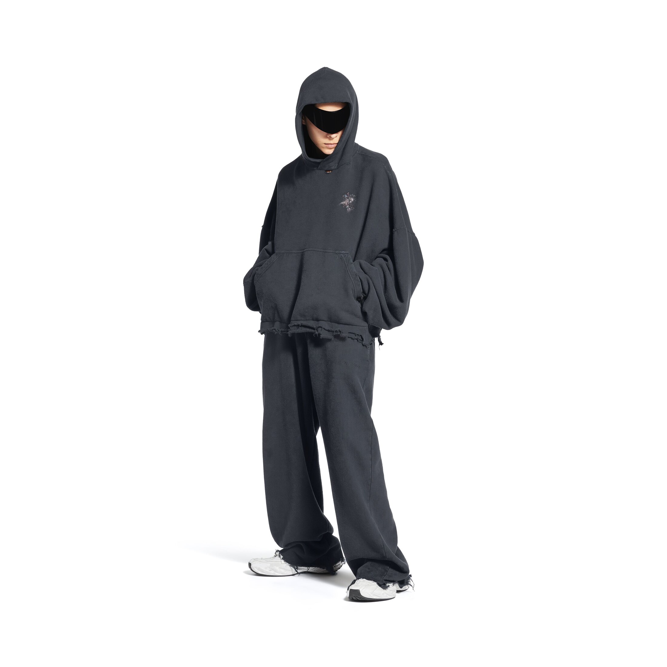 balenciaga nail polish cropped sweatpants