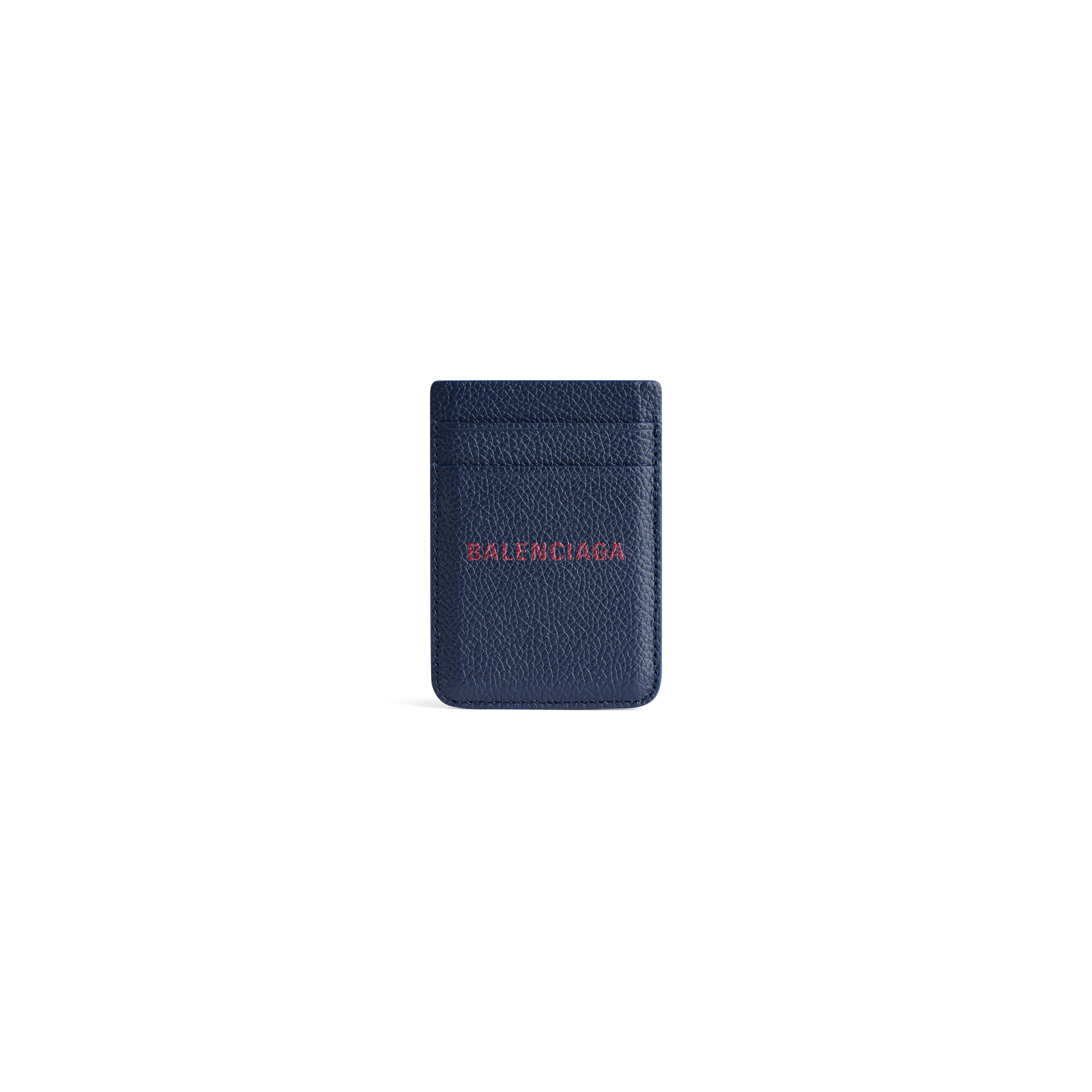 Men's Cash Magnet Card Holder in Navy/burgundy