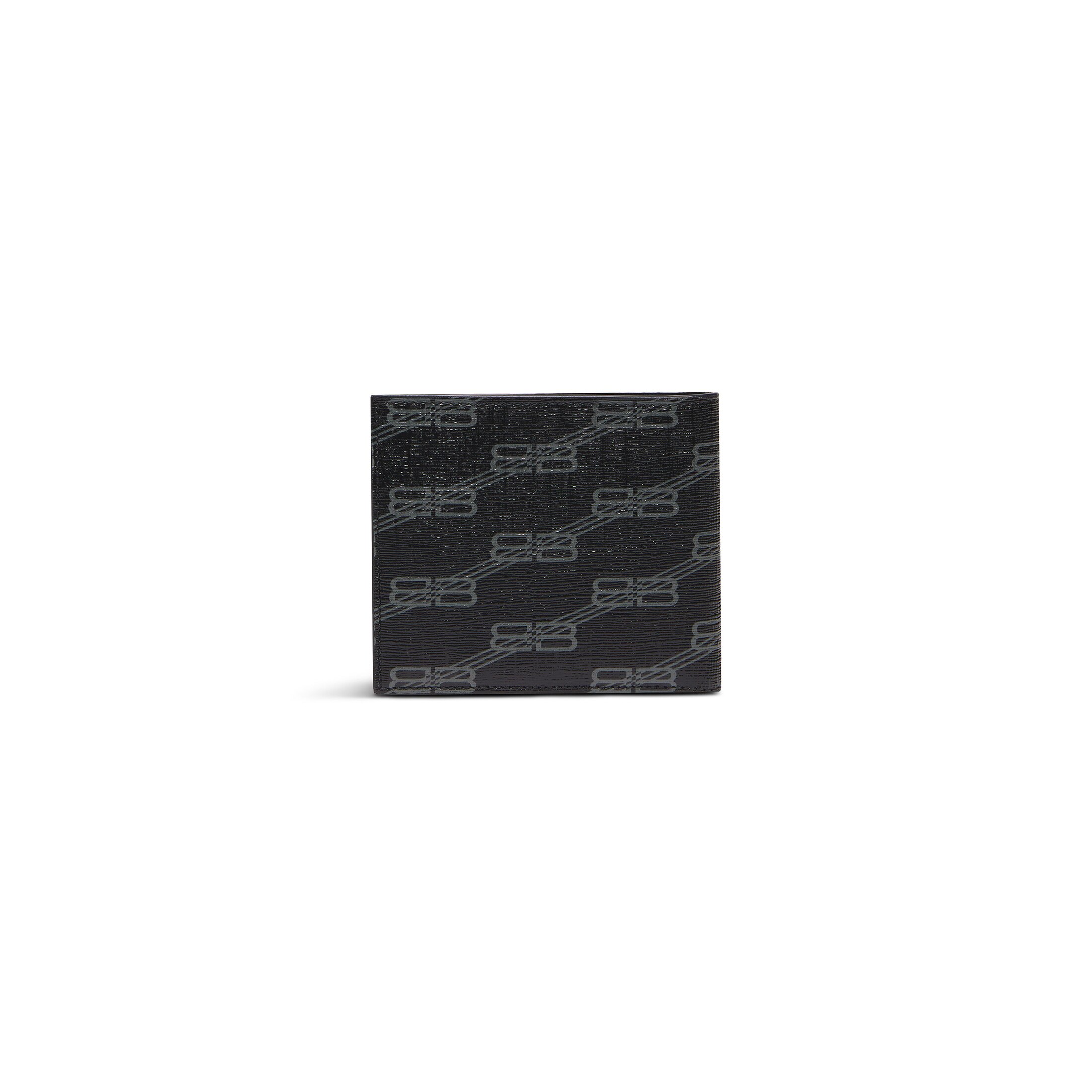 signature square folded wallet bb monogram coated canvas