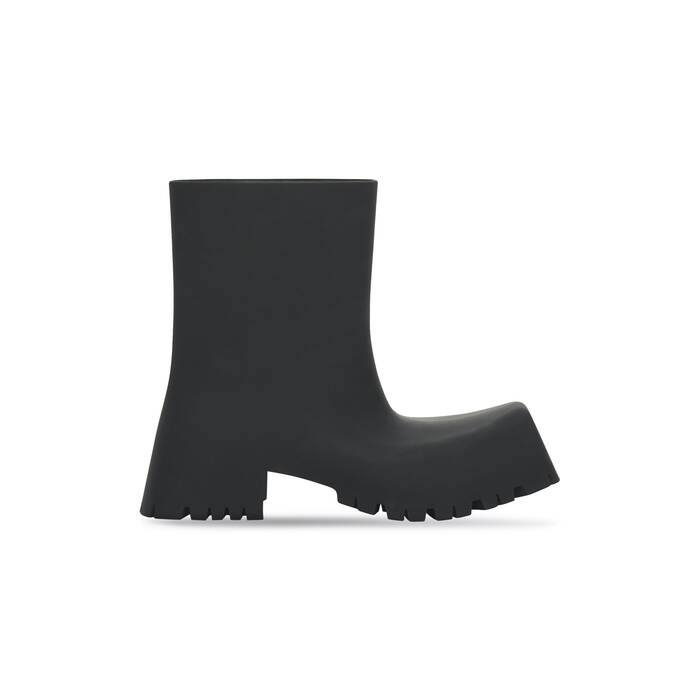 Balenciaga Moon Squaretoe Leather Ankle Boots In Black  ModeSens