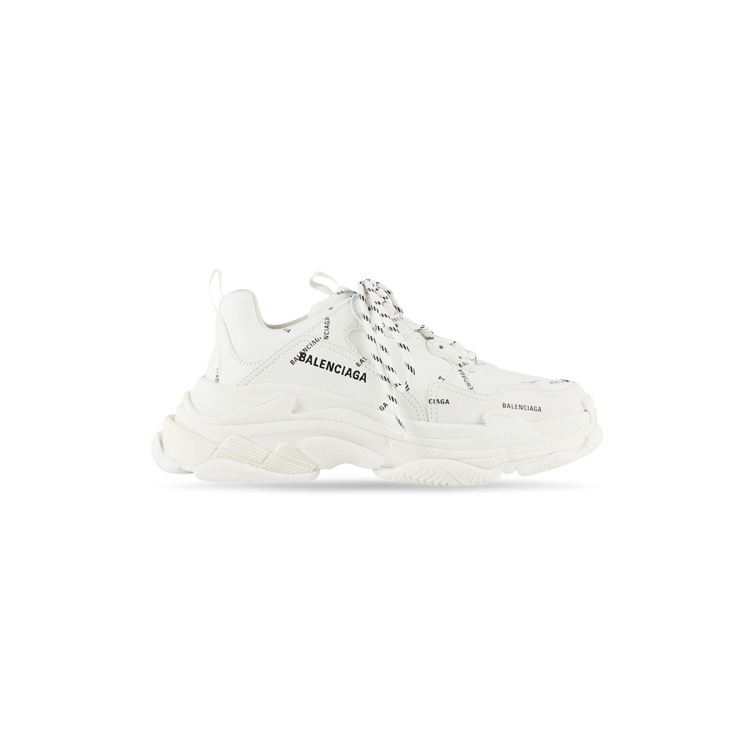 Men's Triple Logo in White/black Balenciaga US