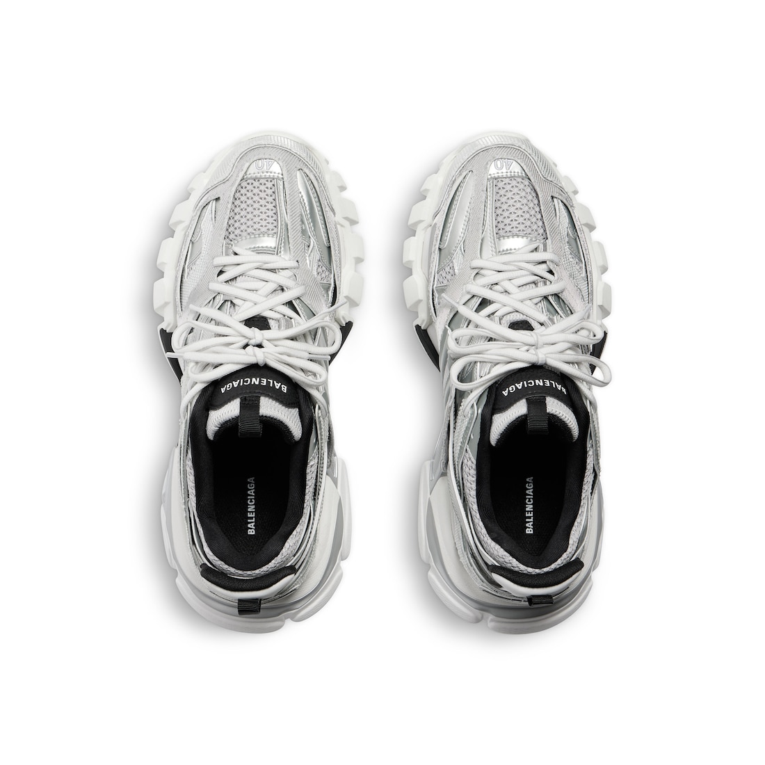 Men's Track Sneaker in Silver/white/black | Balenciaga US