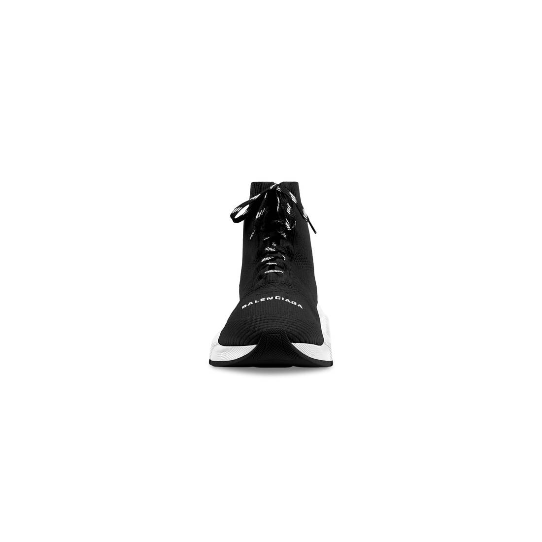 Balenciaga Speed 2.0 Lace-Up Sneaker - Black - Women's - 38 - Material: Polystyrene, Elastane