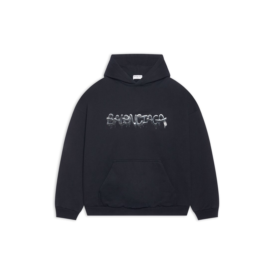 Women's Slime Hoodie Wide Fit in Black | Balenciaga US