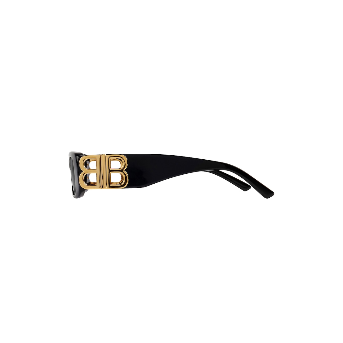 Dynasty Rectangle Sunglasses in Black