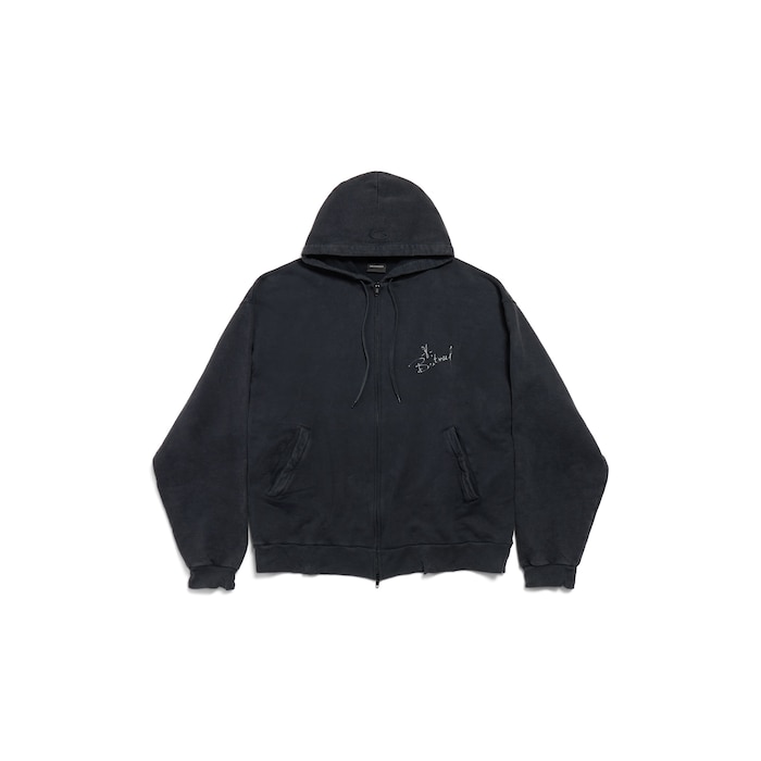 balenciaga music | britney spears series oversized zip-up hoodie