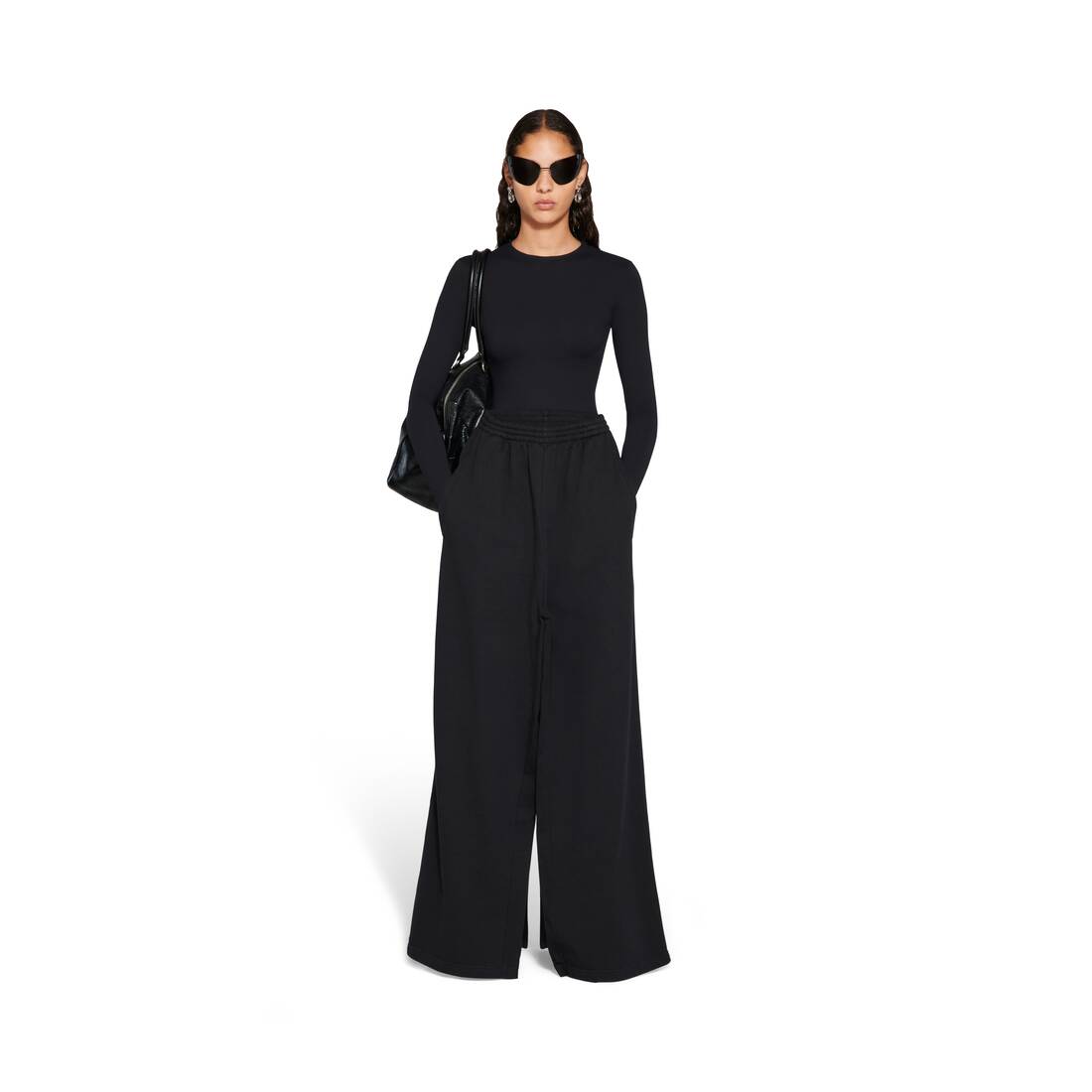 Apron パンツスカート スモールフィット で 杢ブラック | Balenciaga JP