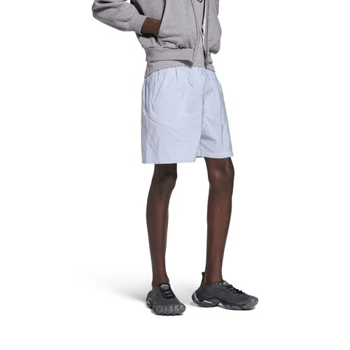 stripes boxer swim shorts