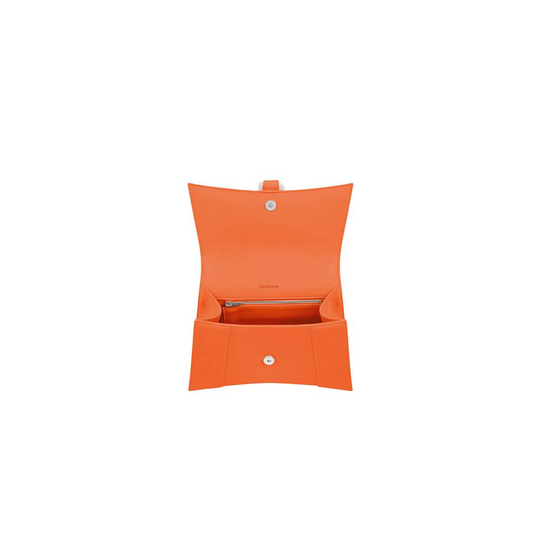 Hourglass leather mini bag Balenciaga Orange in Leather  33487873