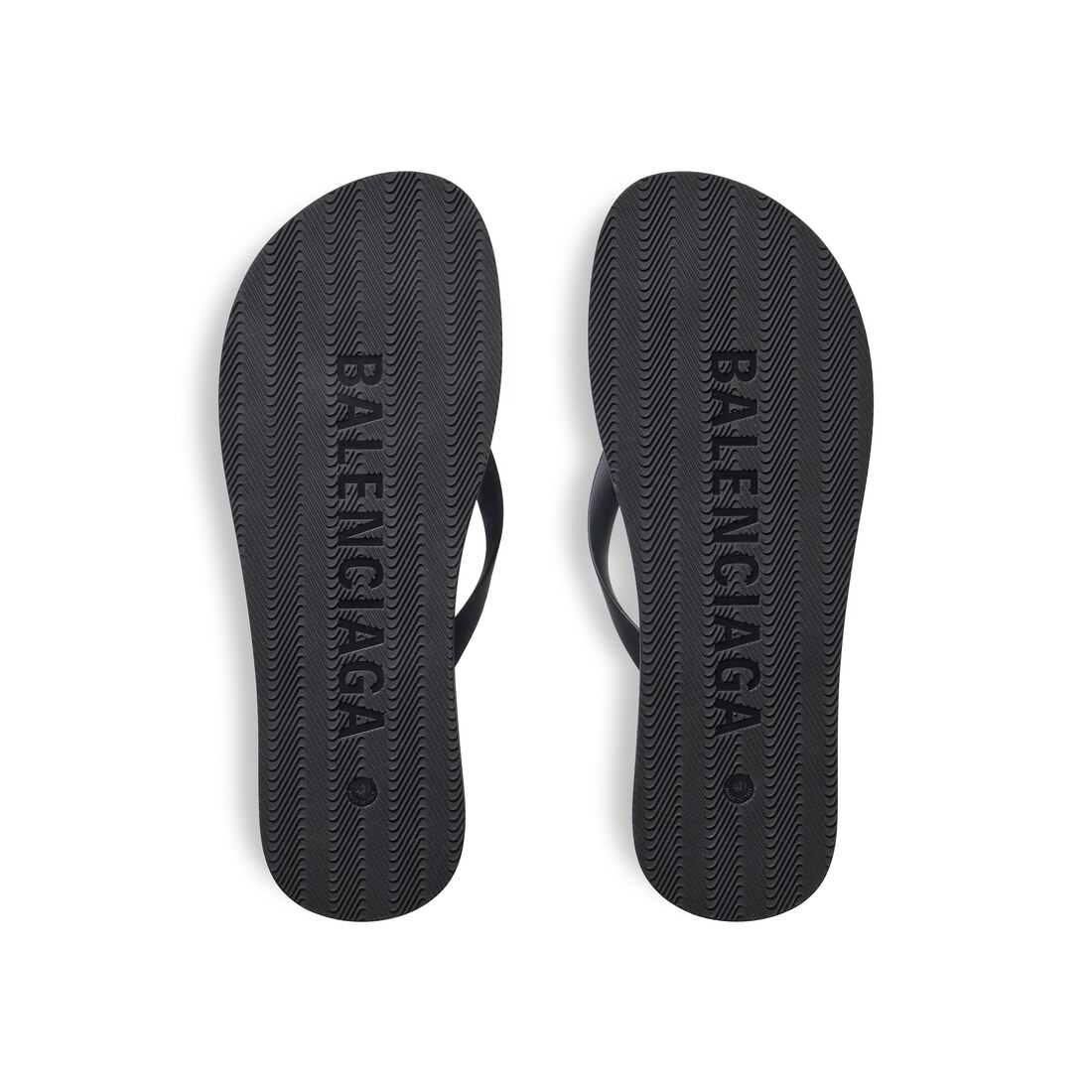 サンダル BALENCIAGA FW25 THONG TPU BALEN LOG (812925 W1TAA1090) Men's Thong Sandal in Black | Balenciaga US