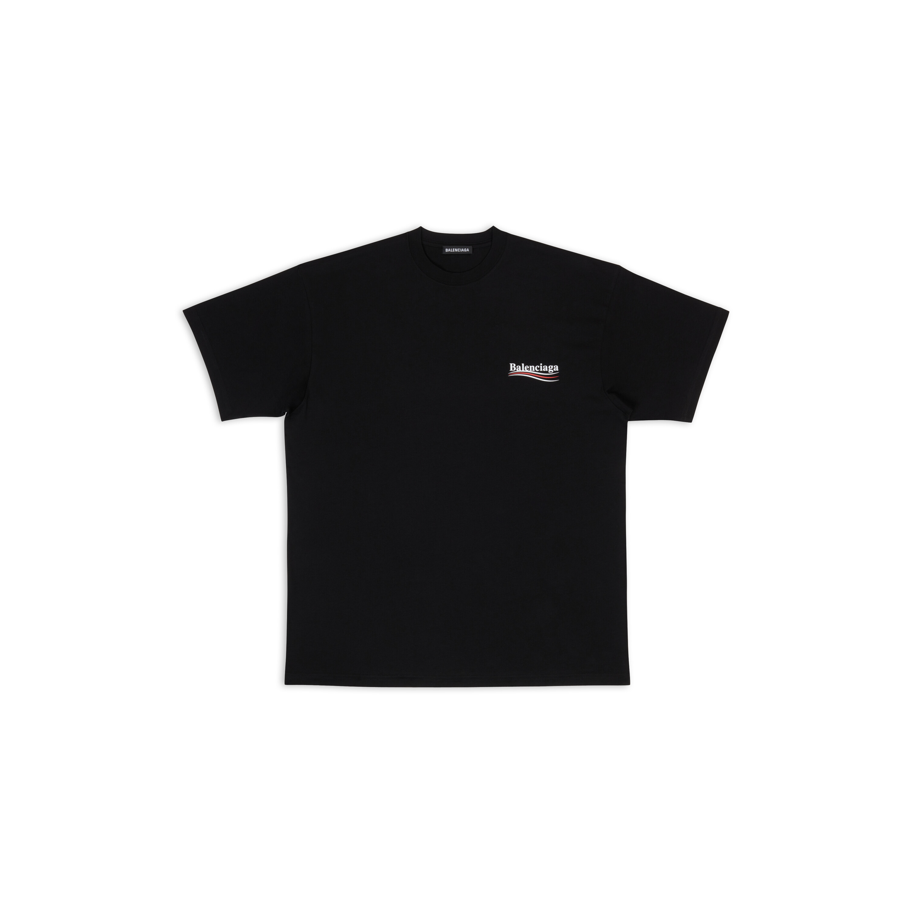 Men S Regular Political Campaign T Shirt In Black Balenciaga Us