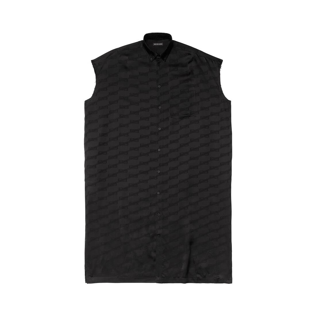 Balenciaga black Jacquard Shirt Dress