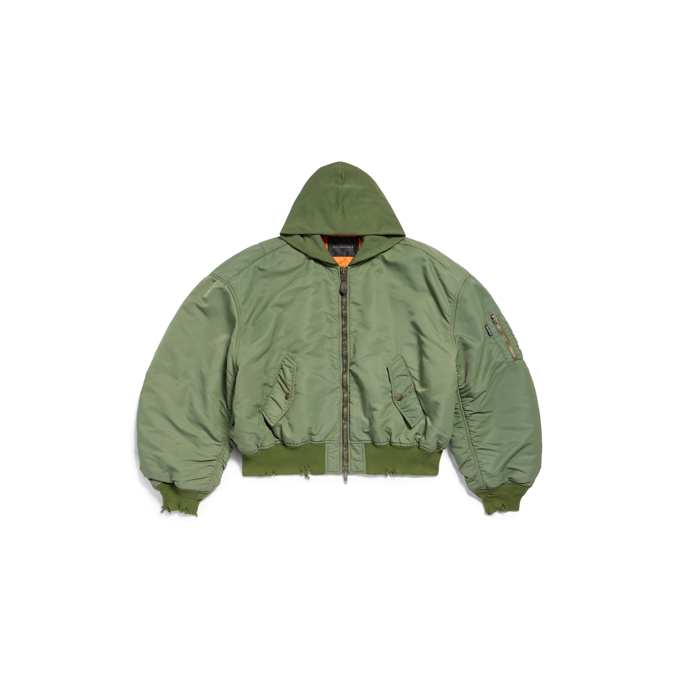 Balenciaga Bomber - Green - Unisex - M - 100% Polyamide - 100% Cotton