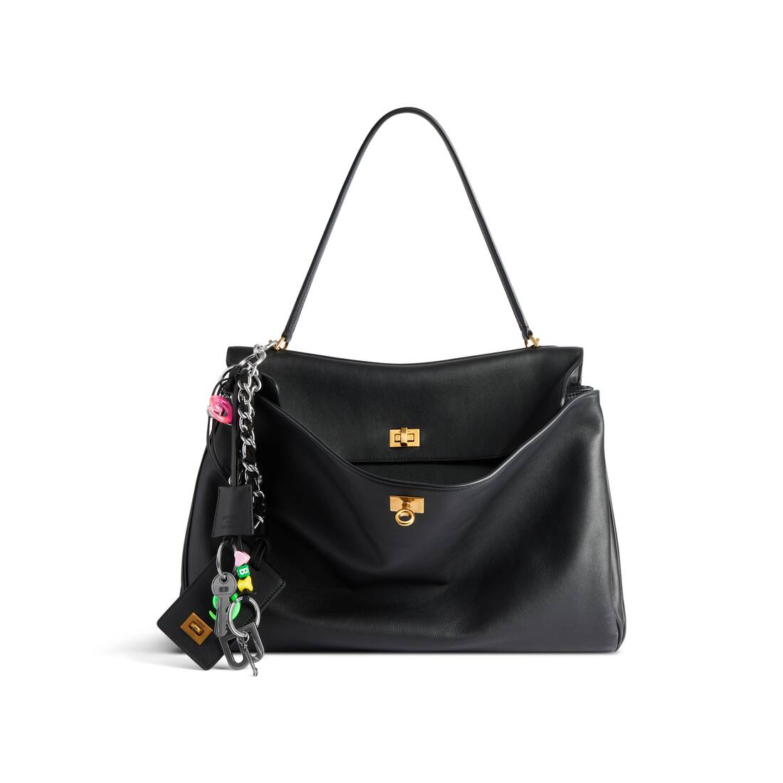 여성 키 체인 로데오 태그 전체 매력 흑백