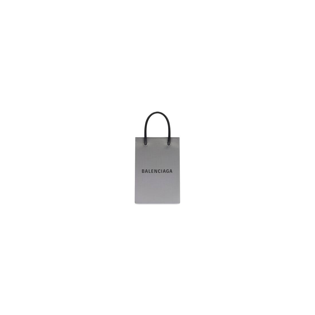 Fortalecer Figura colgante Mini Shopping Bag in Grey | Balenciaga US