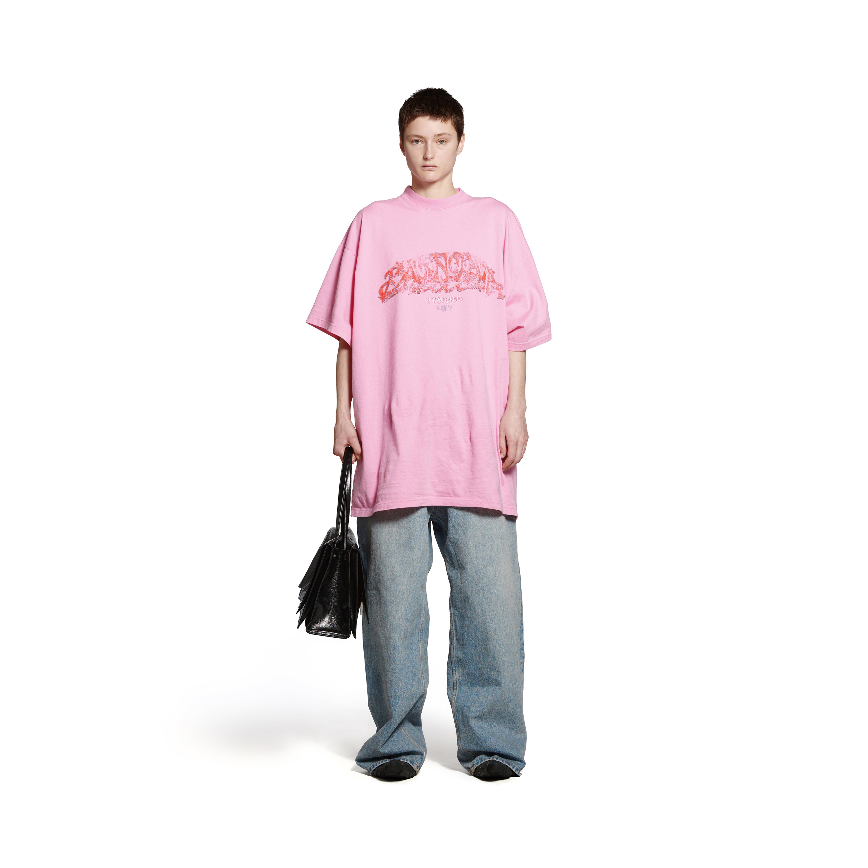 Offshore Tシャツ オーバーサイズ で ピンク | Balenciaga JP