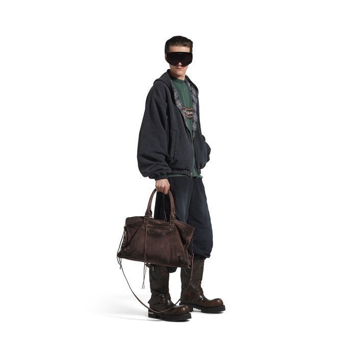 【関税・送料無料】Balenciaga 「ル シティ」トラベルバッグ バレンシアガザ・ジャイアント シティ 2WAYバッグ 黒 PG金具