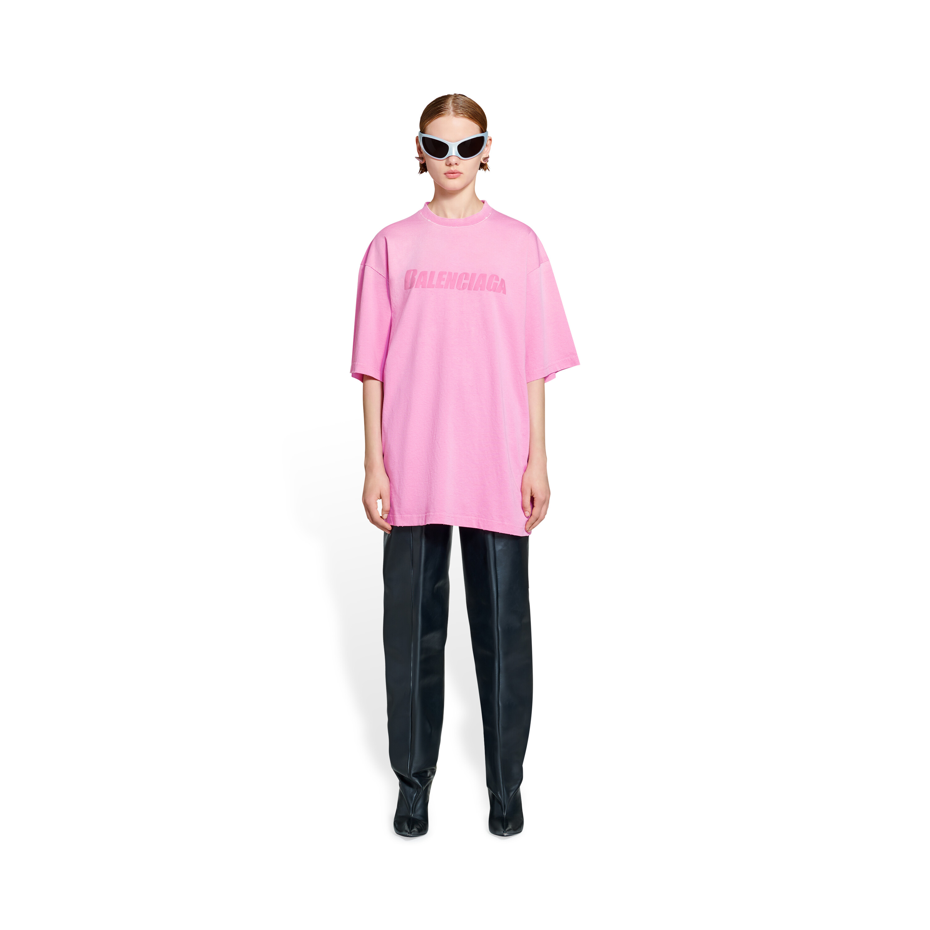 Caps Tシャツ Boxy フィット で ピンク | Balenciaga JP