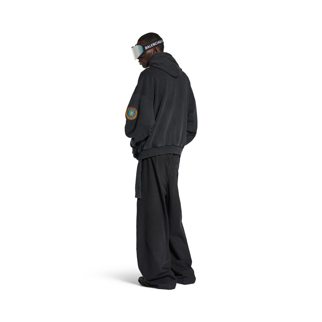【関税＆送料込み】Balenciaga Faded Dry Fleece Uniform Merc Faded black dry fleece Uniform Merch T-shirt – Lord & Taylor