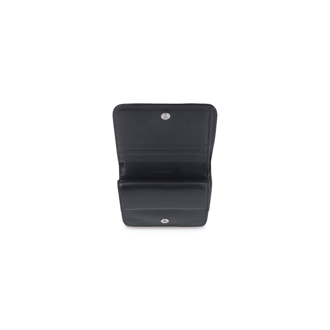 Essential Flap Coin And Card Holder in Black
