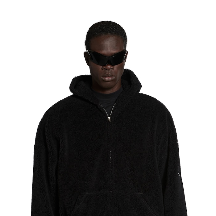 Outerwear Zip-up Hoodie Oversized in Black| Balenciaga® US