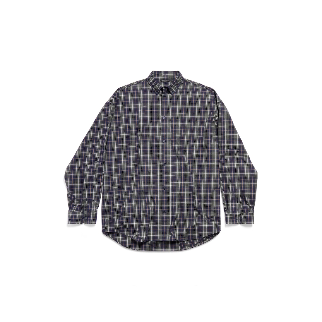 Men's Balenciaga Shirt Oversized in Dark Blue | Balenciaga CA