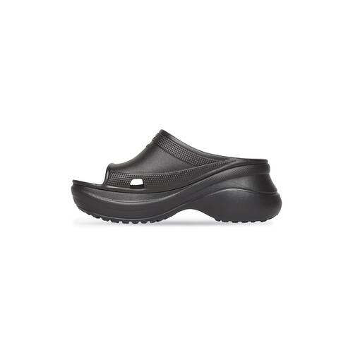 Men's Pool Crocs™ Slide Sandal in Black | Balenciaga US