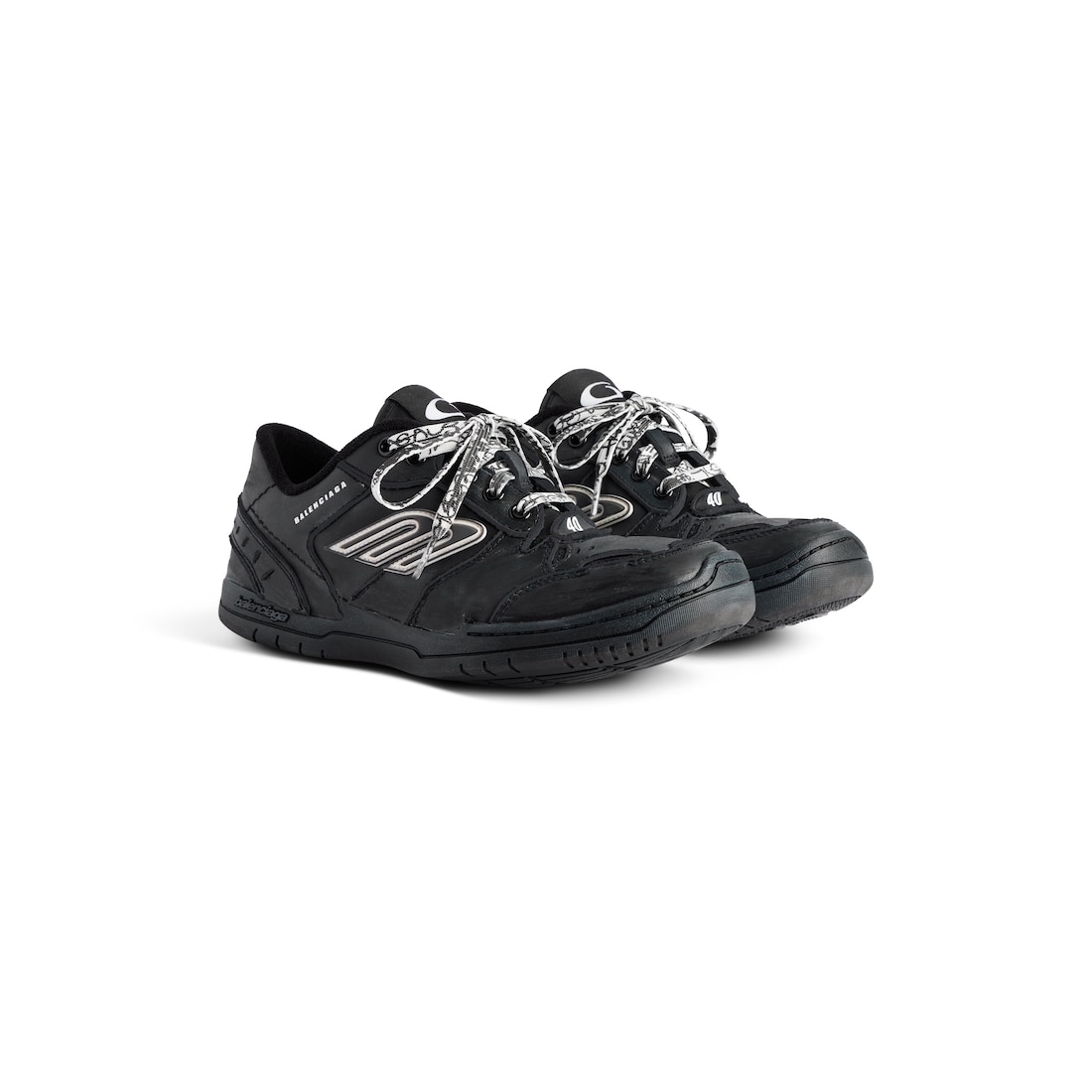 Men's Hamptons Worn-out Sneaker in Black