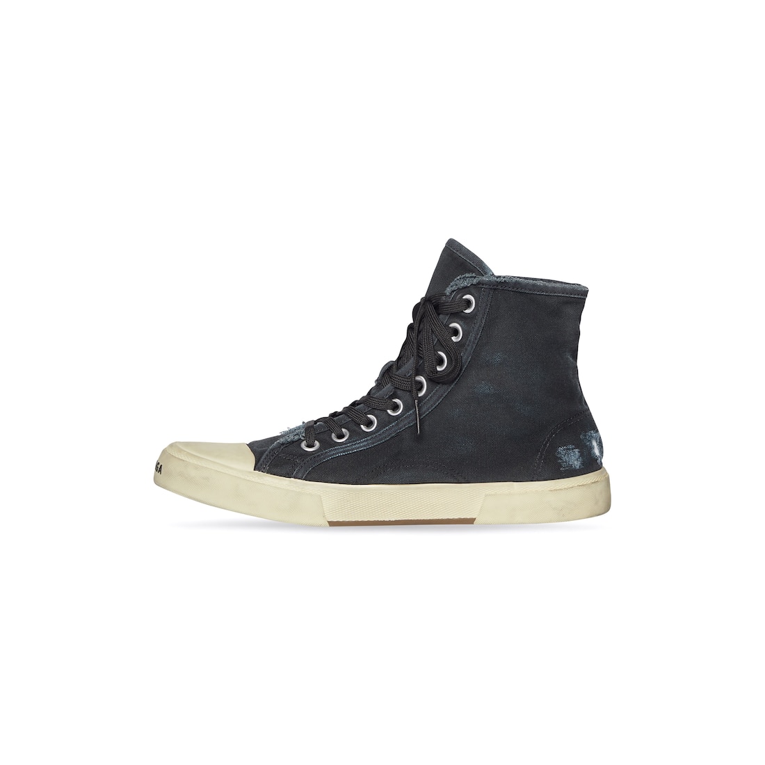 Women's Paris High Top Sneaker in Black