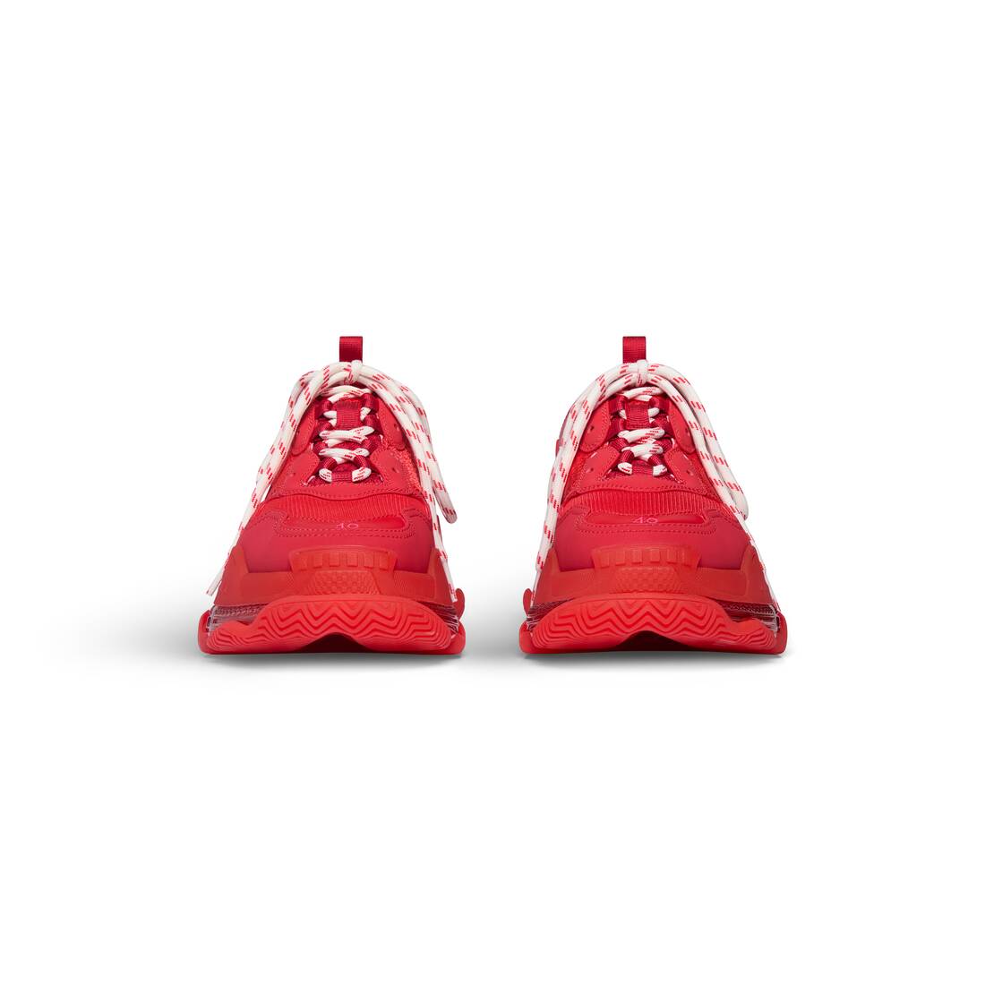 Men's Triple S Clear Sole Sneaker in Red