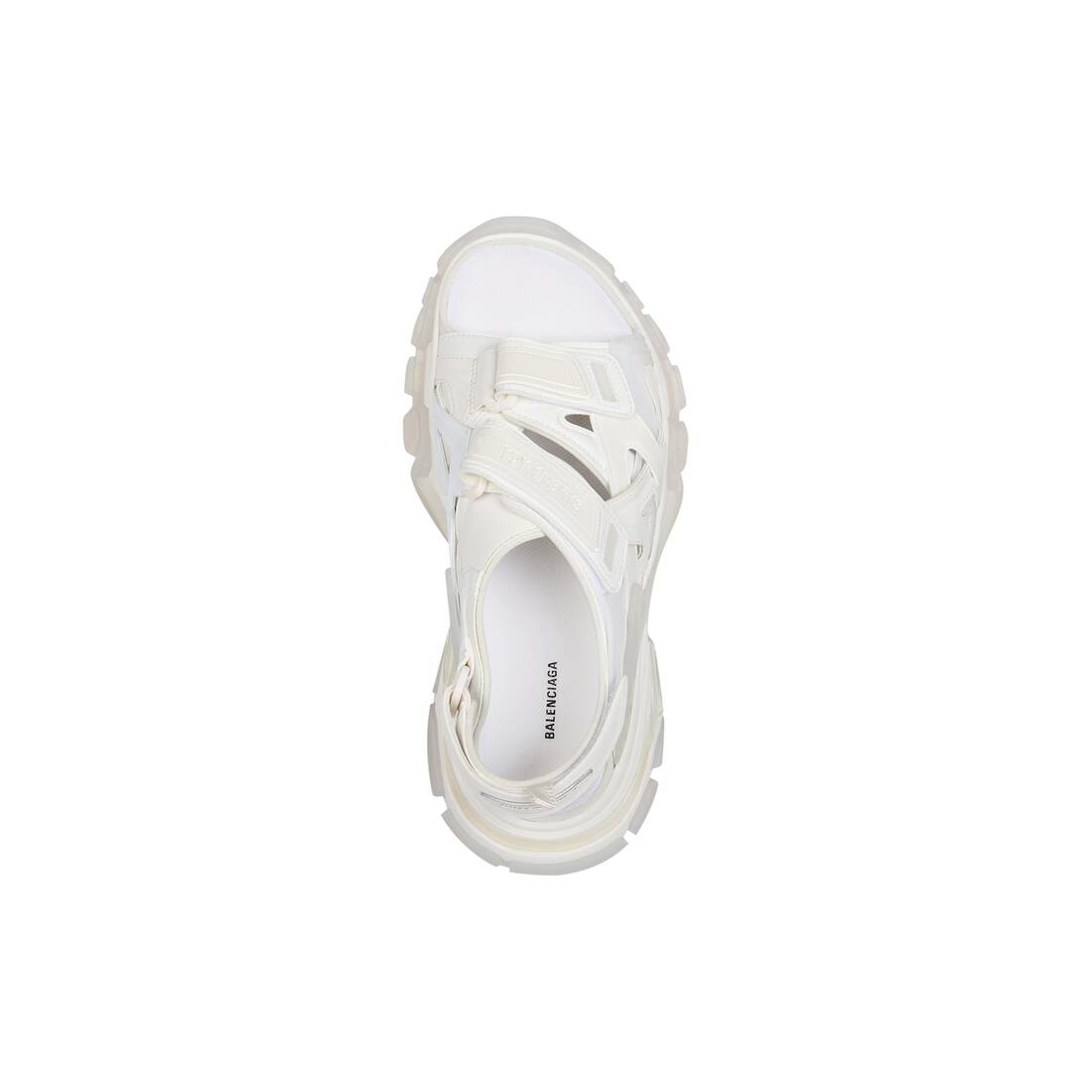 Women's Track Clear Sole Sandal in White