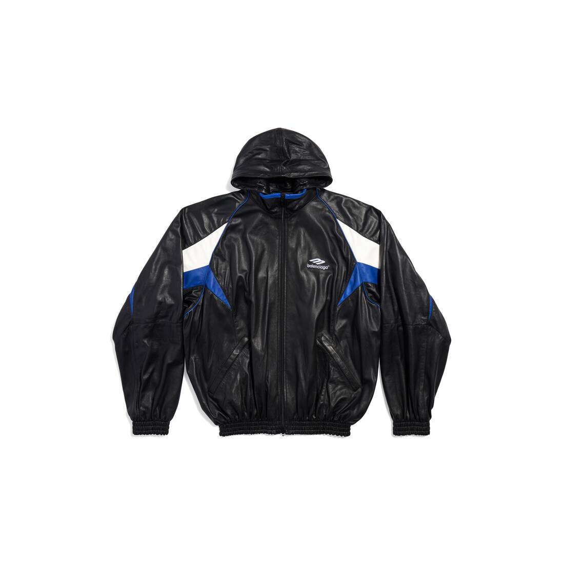 BALENCIAGA LogoEmbroidered Leather Track Jacket for Men  MR PORTER