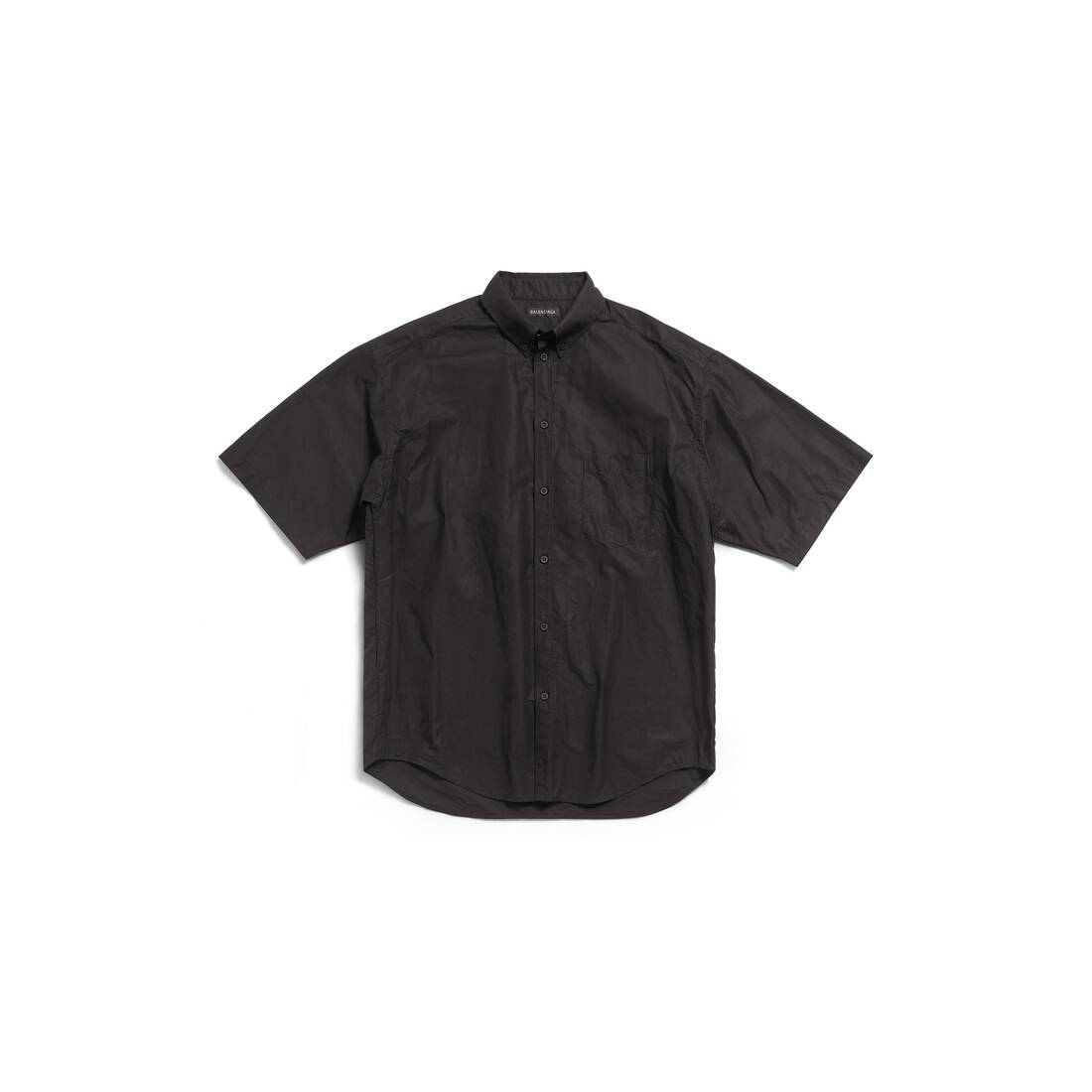 Balenciaga Men#39;s Shirt Oversized in Black Black
