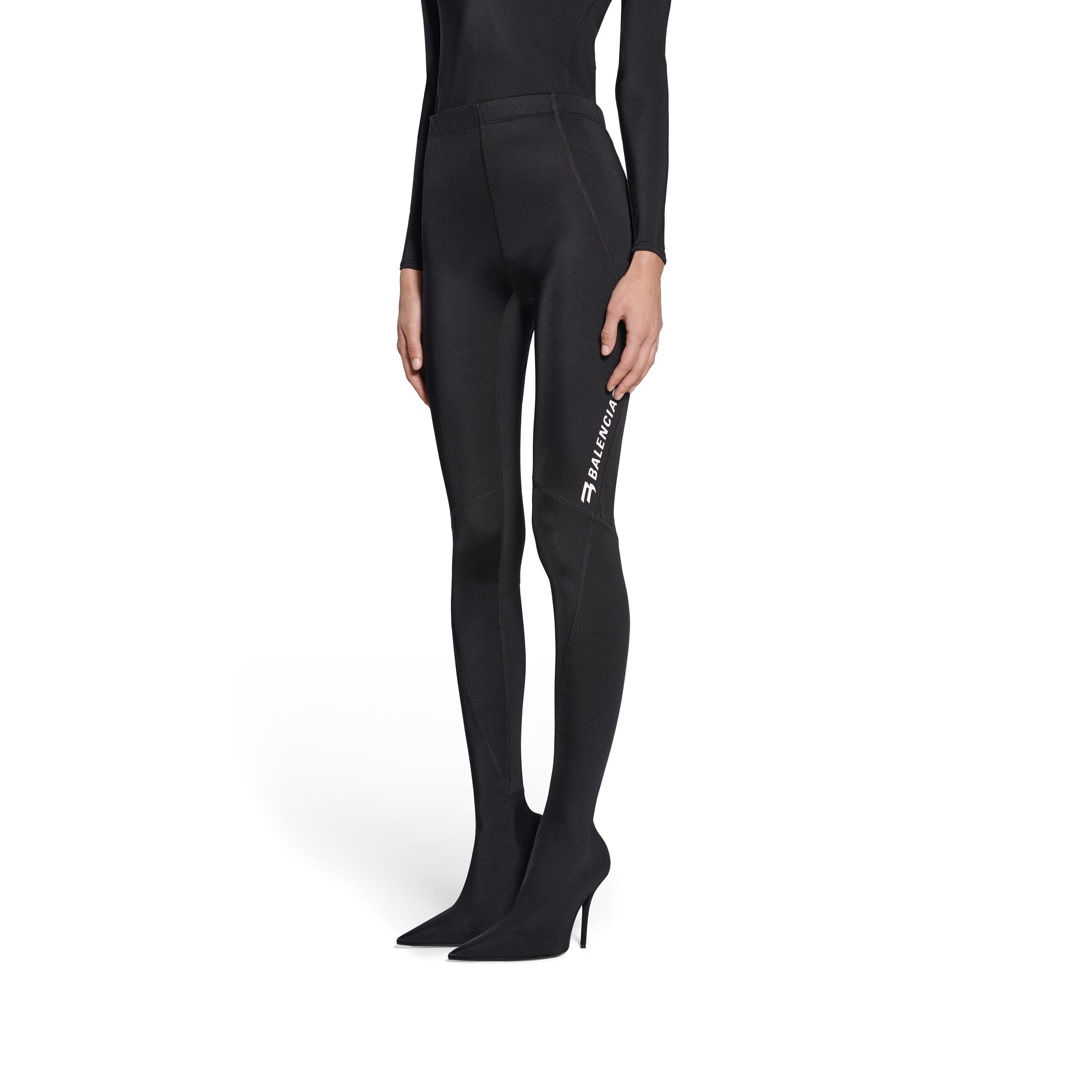 Women's Sporty B Knife Pantaleggings in Black Balenciaga US