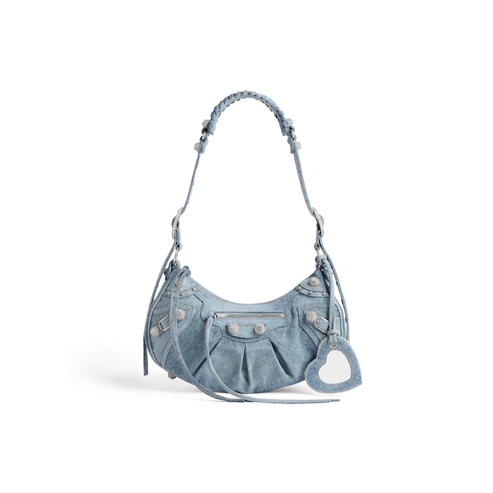 le cagole shoulder bag small with rhinestones